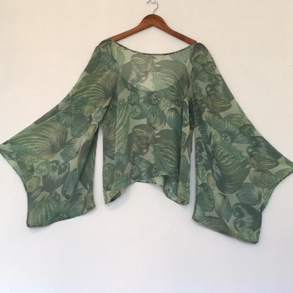 Show Me Your MuMu Tops - Show Me Your Mumu Green Leafs Print Top